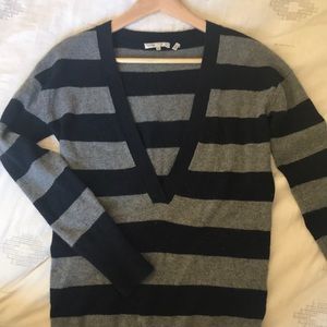 VINCE Cashmere Stripe Cashmere Sweater XS